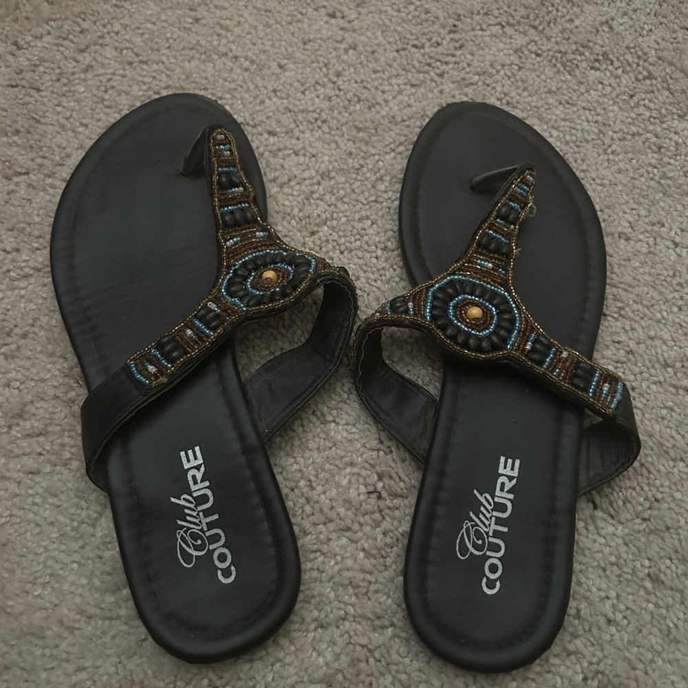 Beaded Flip-flops